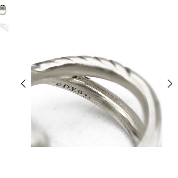 DAVID YURMAN * Black Onyx Infinity Ring - Picture 2 of 10